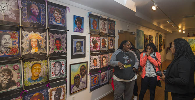 Faces Not Forgotten exhibit at the Central Reform Congregation, St. Louis, Missouri